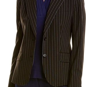Anne Klein pinstriped single button Blazer